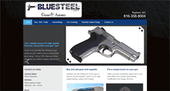 Desktop Screenshot of bluesteelgunsandammo.com