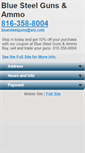 Mobile Screenshot of bluesteelgunsandammo.com
