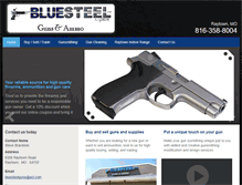 Tablet Screenshot of bluesteelgunsandammo.com